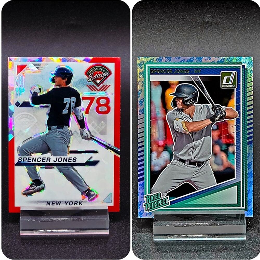 Spencer Jones Holo Red Ice Rockets Rated Prospect New York Yankees Top Prospect